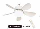 VENTILADOR DE TETO SATE C/LUMINARIA A-F27402 E27 30W C/CONTROL