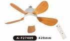 VENTILADOR DE TETO SATE C/LUMINARIA A-F27409 E27 30W C/CONTROL