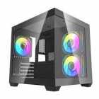 GABINETE DARKFLASH C275P MID-TOWER ARGB BLACK 3FAN