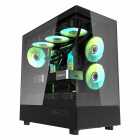 GABINETE DARKFLASH DPX90 MID-TOWER BLACK ARGB 3FAN