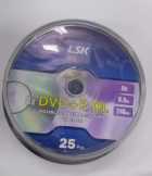 TUBO DVD LSK MEDIA DVD+R DL 8X 8.5GB 25PCS  DOULE LAYER