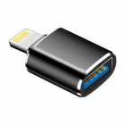 ADAPTADOR OTG LUO-200 LIGHTNING P/ USB 3.0 BLACK BLACK LU-200