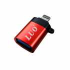 ADAPTADOR OTG LUO-200 LIGHTNING P/ USB 3.0 RED RED LU-200