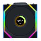 COOLER FAN LIAN LI UNI FAN SL WIRELESS LCD 120 X1 ARGB/BLACK