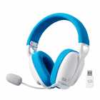 FONE REDRAGON SKULD PRO C/MIC WIRELESS H878WB 2.4G WHITE/BLUE