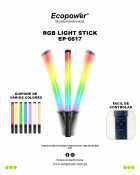 LAMPADA LED ECOPOWER EP-6617 - BASTAO STICK RGB