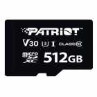 CARTAO MICROSD 512GB PATRIOT V30 U3 SDHC C10 PSF512GVX31MCX