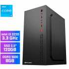 PC Montado UP Gamer Light, Intel Core i3 3220 3.3GHz, 8GB DDR3 1600MHz, SSD 120GB, Placa Me H61M, Fonte 200W, Cooler Processador