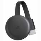 Google Chromecast 3, TV, 4K, Wi-Fi, Android TV, GA00439-US, Preto