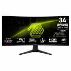 MON 34 MSI MAG 346CQ CURVO/UWQHD/180HZ/PRETO