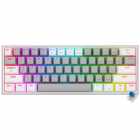 TECLADO REDRAGON K617-R FIZZ USA GREY/WHITE RAINBO