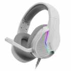 FONE MARVO C/MIC. H8618 TACTIC 40 RGB USB WHITE