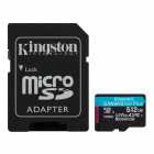 CARTAO MICROSD 512GB KINGSTON 200MB/S SDCG4/512GB SDCG4/512GB CANVAS GO PLUS