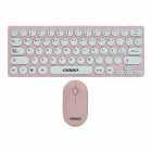 Teclado e Mouse sem fio Satellite AK-6032G Mini, Espanhol, Rosa