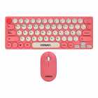 Teclado e Mouse sem fio Satellite AK-6062G Mini, Espanhol, Rosa