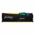 MEM DDR5 16GB 6400 KINGSTON FURY BEAST RGB BLACK KF564C32BBEA-16 INTEL XMP