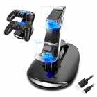 CARREGADOR P/CONTROLE PS4 SLIM&PRO HB-P4002B DUPLO PRETO