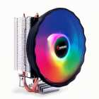 Cooler CPU Air Keepdata KD-P2RGB, RGB, Preto, 120MM, Intel 775/115X/1200/1366/1700, AMD AM2+/AM3+/AM4/AM5/FM1/FM2/754/939/