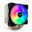 Cooler CPU Air Keepdata KD-P4RGB, RGB, Preto, 120MM, Intel 775/115X/1200/1366/1700, AMD AM2+/AM3+/AM4/AM5/FM1/FM2/754/939/