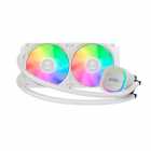COOLER WATER GAMDIAS AURA GL240 DIGITAL ARGB WHITE TELA DIGITAL