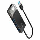 HUB USB FTX CT-HUBT1-PB 4EN1 USB 3.0 5GBPS PRETO