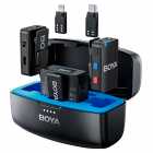 MICROFONE BOYA LAPELA BOYAMIC (2TX+1RX)WIRELESS USB-C LIGHTING