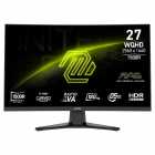 MON 27 MSI MAG 275CQF E18 180HZ/Q5MS/CURVO/PRETO