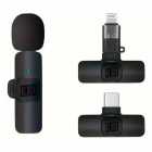 MICROFONE K8 WIRELESS TYPE-C PRETO
