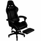 CADEIRA GAMER XTREME LEVEL C/POSA PIES BLACK LVS-046