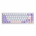 TECLADO AULA F65 65% RGB S/FIO SW.NIMBUS V3 INGLES BRANCO/ROXO
