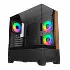 GABINETE COOLER MASTER ELITE 690 WOOD BLACK E690-KHNN-S00