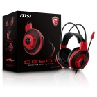 FONE P2 MSI DS501 GAMING - PRETO/VERMELHO