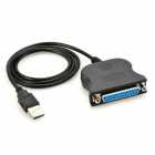 CABO USB P/ PARALELO (FEMEA) PRETO